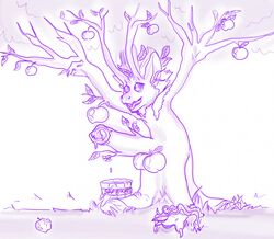 animate_inanimate apple apples ashwolves5 male sap transformation tree