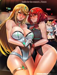 mythra from nintendo by badcompzero