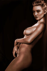 1girls 3d ass background black_background black_fingernails bracelet breasts cybercole360 eyebrows eyelashes eyeliner eyes eyeshadow female female_only frost_(mortal_kombat) games human legs lips makeup medium_breasts mohawk mortal_kombat mortal_kombat_11 nail_polish naked nude nude_female posing render short_hair solo solo_female spiked_hair video_games xnalara