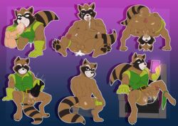 rocket raccoon from guardians of the galaxy by jerseydevil
