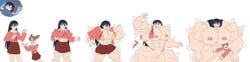 1girls azumanga_daiou big_breasts big_muscles blush breast_expansion chiyo_mihama clothes_ripping clothing depraveddefense extreme_muscles huge_breasts huge_muscles large_breasts large_muscles muscle_growth muscular muscular_female nude sakaki skirt sleeping transformation wardrobe_malfunction white_background