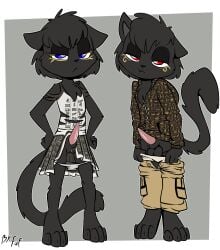 1boy 1maleherm anthro balls cat_boy catboy cuntboy cuntboy_sans_balls duo duo_focus feline feminine_maleherm fuf herm hermaphrodite intersex male maleherm multi_genitalia penis pussy