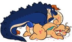 1boy 1girls 2019 alligator alligatorid alpha_channel animal_genitalia antennae ass blush chubby cloaca crocodilian dragonite duo erection feet female feral goodra hi_res hybrid interspecies larger_male male nintendo nude original_character penetration penis pokémon_(species) pokemon pokemon_(species) pokemon_rgby pussy reptile scalie sex size_difference slime smaller_female step_position text thick_thighs trout_(artist) vaginal_penetration video_games watermark wet wide_hips