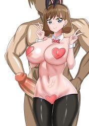 big_ass big_breasts big_penis bunny_ears bunnysuit censored delicious_party_precure heart_stickers huge_breasts imminent_sex milf nipple_stickers precure pretty_cure pussy_sticker shinada_an skymashiron