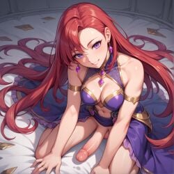 1futa 2d ai_generated futanari larger_futanari red_hair