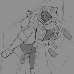 1girls 2022 3boys 4_eyes anal anal_sex black_body dumb_witch female gloves group_sex handjob hi_res labcoat male nuclear_throne partially_clothed penis pussy sex sketch standing_sex technomancer_(nuclear_throne)