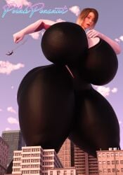 1boy 1girls 3d 3d_(artwork) ass ass_expansion big_ass big_breasts big_butt blonde blonde_female blonde_hair blonde_hair_female breasts breasts_bigger_than_head butt_expansion city dirty_blonde_hair expansion ghost-spider giantess gwen_stacy hero heroine hip_grab huge_ass huge_breasts huge_butt huge_hips light-skinned_female light_skin marvel miles_morales no_mask polakpeasant sony sony_pictures_animation spider-gwen spider-man spider-man:_across_the_spider-verse spider-man:_into_the_spider-verse spider-man_(series) superhero superheroine thick_thighs thighs wide_hips