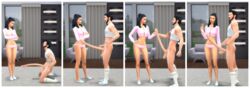 1boy 1girls 2019 3d ballerina ballet ballet_shoes balls_touching beard big_penis black_hair bottomless brown_hair clothed_female_nude_male clothing cock_and_ball_torture couple devious_desires deviousdesires female grabbing grabbing_penis long_hair long_penis male matrixsims normal_breasts nude_male pain penis room smile stockings testicles the_sims the_sims_4