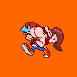 animated animated_gif ass ass_jiggle big_ass boyfriend_(friday_night_funkin) bubble_butt dat_ass female fnf friday_night_funkin friday_night_funkin_mod girlfriend_(friday_night_funkin) luis_(newgrounds) meme_attire pixel_art voluptuous_female