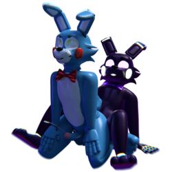 1:1 2019 2boys absurd_res alpha_channel animatronic anthro balls bow_tie cum duo erection five_nights_at_freddy's five_nights_at_freddy's_2 gay glowing glowing_eyes hi_res humanoid_penis lagomorph leporid machine male male_only mammal nude penetration penis rabbit robot sex shadow_bonnie smile thebunwiththescarf toy_bonnie toy_bonnie_(fnaf) video_games yaoi