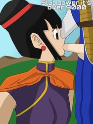 alanistheanalqueen betrayal black_hair blowjob chichi dragon_ball dragon_ball_z dressed fellatio sucking vegeta