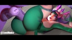 1futa 1girls 3d animated chameleon female futa_on_female futanari goat horsecock horsecock_futanari lewdneeko monster_girl neeko pussy soraka tagme video