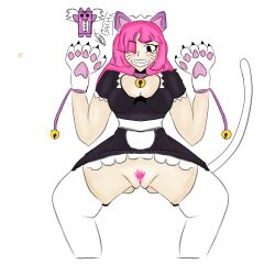 brawl_stars colette_(brawl_stars) hairy_pussy pinku_pawlette pubic_hair spread_legs tagme