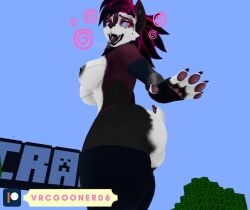 furry hypnosis hypnosis hypnotizing_viewer large_ass large_breasts minecraft vrcgooner06 vrchat
