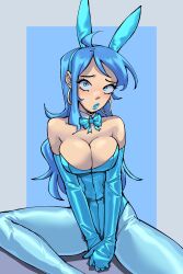 blue_eyes blue_hair breasts female female_only gingrjoke marcy_(gingrjoke) solo tagme