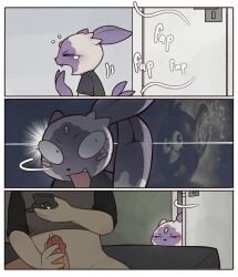 angry_birds anthro blush bodily_fluids colored door duo excited excited_female fap_(sound_effect) female generation_4_pokemon generation_8_pokemon genital_fluids genitals hi_res hisuian_form hisuian_sneasel human male male/female mammal masturbation meme musical_note musical_symbol nintendo open_door open_mouth open_smile penis pokemon pokemon_(species) precum red_(angry_birds) regional_form_(pokemon) rotom rotom_phone rovio_entertainment sega simple_background smile sneaking svkhaiminh symbol tired