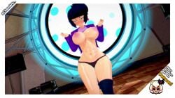 bibi_(brawl_stars) brawl_stars chaosarts_ dancing koikatsu mmd semi_nude short_hair tagme tomboy video