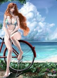 1girls 2d 2d_(artwork) 2d_artwork adult adult_female ahoge arm_tattoo artistic artistic_background artistic_nude artistic_nudity baddie bare_arms bare_belly bare_calves bare_chest bare_hands bare_hips bare_knees bare_legs bare_midriff bare_navel bare_shoulders bare_skin bare_thighs bare_toes beach belly belly_button bewitching_thighs bicycle big_breasts bikini bikini_bottom bikini_only bikini_top blue_sky blue_tattoo breasts busty busty_female busty_girl calves child_bearing_hips cleavage closed_mouth_smile clouds coast collarbone curvaceous curvaceous_body curvaceous_female curvaceous_figure curvaceous_hips curvaceous_thighs curvy curvy_body curvy_female curvy_figure curvy_hips curvy_thighs day daylight daytime digital digital_art digital_drawing digital_drawing_(artwork) digital_media digital_media_(artwork) drawing earrings exposed_arms exposed_belly exposed_chest exposed_hips exposed_legs exposed_midriff exposed_navel exposed_shoulders exposed_skin exposed_thighs exposed_toes feet female female_focus female_only fertile_hips fingernails fingers fit_female footwear full_body ginger ginger_hair groin half_naked half_nude halterneck head_tilt high_resolution highres horizon hourglass_figure knees large_boobs large_breasts lean_figure legs light_smile linea_alba lips long_hair looking_at_viewer mature mature_female midriff nail_polish nails naked naked_female naked_woman nami_(one_piece) narrow_waist navel nude nude_female nudity ocean one_piece orange-eyed_female orange-haired_female orange_eyebrows orange_eyes orange_hair orange_hair_female outdoor outdoor_nudity outdoors outside posing posing_for_the_viewer post-timeskip red_fingernails red_nail_polish red_nails sand sandals sea seaside semi_nude shoulders shueisha side-tie_bikini sitting sky slender_body slender_waist slim_female slim_waist smile smiley_face smiling smiling_at_viewer solo stomach string_bikini sunglasses sunglasses_on_forehead sunglasses_on_head swimsuit swimwear tako_art tattoo tattoo_on_arm tattooed_arm thick_thighs thighs tilted_head toes water wavy_hair white_bikini white_bikini_bottom white_bikini_top white_footwear white_sandals white_swimsuit white_swimwear wide_hips