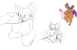 rouge the bat from sega by omegasunburst