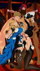 1boy 3d 5girls after_sex after_vaginal ahe_gao arc_system_works blush bunny_girl cheating cheating_(relationship) cheating_female cheating_girlfriend cheating_wife dizzy_(guilty_gear) doggy_style drooling face_down_ass_up family_sex female_masturbation fictional fingering fucked_from_behind fucked_silly grabbing grabbing_another's_breast grabbing_ass grabbing_breasts guilty_gear guilty_gear_strive hands_on_chest happy_sex harem highres incest jack-o'_valentine jack-o_pose kissing kissing_penis licking_nipples licking_penis lolikill looking_at_another millia_rage netorare ntr one_eye_closed penis_on_ass penis_out pushing pussy_juice pussy_juice_drip queen_dizzy ramlethal_valentine reverse_cowgirl_position shoulders sitting sofa sol_badguy standing_on_one_leg standing_sex sucking sweat sweatdrop teamwork threesome tongue_out unika_(guilty_gear)