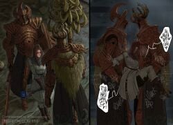 1girls 2boys ambiguous_penetration armor armored_male before_sex boots clothed clothed_sex commission crucible_knight defeat defeat_rape defeat_sex defeated defeated_heroine double_penetration elden_ring fromsoftware heroine heroine_in_trouble iiimp imminent_rape imminent_sex instant_loss_2koma long_hair mage rape rape_face red_hair sandwich_position sandwiched shield size_difference spear sword tarnished tarnished_female