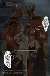 1girls 2boys ambiguous_penetration armor big_penis clothed clothed_sex commission crucible_knight cum cum_drip cum_in_ass cum_in_pussy cum_inside cum_overflow cum_overflowing defeat_rape defeat_sex defeated defeated_heroine double_penetration elden_ring fromsoftware helpless hud iiimp impregnated impregnating_rape impregnation rape raped_by_enemy raped_female red_hair tarnished tarnished_female user_interface x-ray