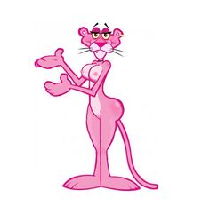 1girls anthro beauty_mark big_ass big_breasts breasts choker ear_piercing earrings eyelashes eyeliner female female_only female_pink_panther furry genderswap lidded_eyes nipples panther pink_panther pink_panther_(series) pussy solo solo_female