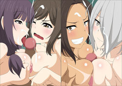 4girls atelier_gons big_breasts censored cum double_paizuri ejaculation ejaculation_between_breasts female female_focus hikari_hazakura_(nande_koko_ni_sensei_ga!?) human human_only kojima_kana_(nande_koko_ni_sensei_ga!?) matsukaze_mayu_(nande_koko_ni_sensei_ga!?) multiple_girls multiple_paizuri nande_koko_ni_sensei_ga!? nude paizuri sensei sex tachibana_chizuru_(nande_koko_ni_sensei_ga!?)