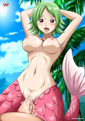 bbmbbf beach big_breasts camie female green_hair hands_on_head keimie male male_penetrating mermaid mermaid_tail necklace one_piece palcomix palcomixvip.com palm_tree penis slavetoon unseen_male_face