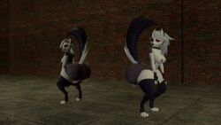 kaibernation helluva_boss loona_(helluva_boss) loona_(aeridiccore) hellhound big_ass big_ass_(female) big_ass_cheeks big_butt big_butt_(female) big_butt_cheeks big_booty big_booty_(female) bubble_ass bubble_ass_(female) bubble_butt bubble_butt_(female) big_bubble_butt bubble_booty twerking mirror mirror_reflection