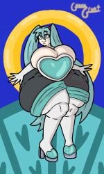 hatsune miku from sonic (series) by guavagrunt