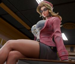 3d 3d_(artwork) artist_request cell_shading classroom invisible_woman invisible_woman_(marvel_rivals) marvel marvel_comics marvel_rivals marvel_rivals_style sue_richards sue_storm susan_storm