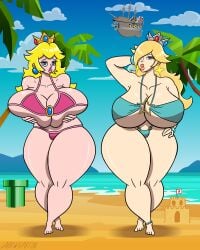 princess peach from mario (series) by drawsputin