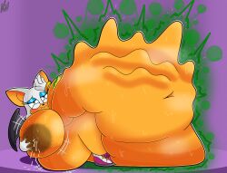 big_ass big_breasts bones digestion nightwanderer25 rouge_the_bat rouge_the_bat_(riders) sonic_(series) sonic_riders sonic_the_hedgehog_(series) vore vore_belly