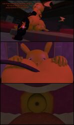 2boys ass_focus ass_in_face ass_on_face big_ass dialogue facesitting feet gay male/male mouth_shot mouth_to_anus nose_in_ass pikachu pokemon pokemon_(species) raichu sitting_on_another sitting_on_face sitting_on_person