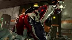 3d animated ass balls garuda_(warframe) glowing large_ass large_penis penis pussy reverse_cowgirl_position riding robot sound tagme valkyrq video warframe