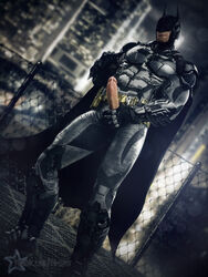 1boy 3d bara batman batman:_arkham_city batman:_arkham_knight batman_(series) blender bruce_wayne dc erection f0-star gay holding_penis looking_at_penis male_only muscular pants_open penis penis_out penis_through_fly penis_under_clothes precum_string tagme yaoi