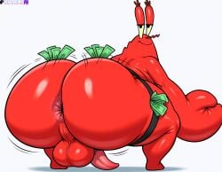 1boy 2025 ai_generated anus ass ass_focus asshole balls big_ass big_butt cartoon crab crustacean dilf fat fat_ass fat_male half_closed_eyes huge_ass huge_butt male matronai_(artist) mature mature_male money mr_krabs naked naked_male nickelodeon nude nude_male obese obese_male overweight overweight_male penis red_body red_skin shiny_skin spongebob_squarepants tapering_penis twerking