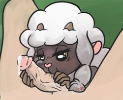 :3 anthro blush bovid caprine cum duo faceless_male fellatio female human human_on_anthro interspecies male mammal nintendo oral penis poképhilia pokemon pokemon_(species) pokemon_ss pov precum sex sheep straight twilicious video_games wooloo