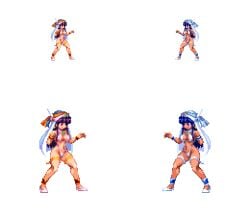 adult adult_female alternative_palette animated arabian_clothes arabian_female arabian_moon blue_eyes blue_hair chabo_(fuketsudan) female_focus female_only gif happy happy_female human human_female jiggle jiggling_ass jiggling_breasts long_hair m.u.g.e.n mostly_nude ohgaki_m open_mouth pixel_animation pixel_art purple_hair skimpy skimpy_clothes skimpy_outfit tan_body tan_skin transparent_background