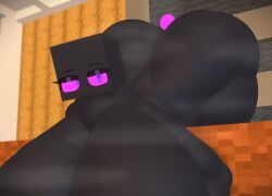 3d anal_beads animated big_ass big_breasts black_body enderlady_(hbtheender) enderman enderwoman hbtheender minecraft purple_eyes video