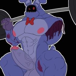 1:1 abs animated animatronic bara barazoku biceps big_biceps big_muscles big_pecs exercise faceless five_nights_at_freddy's five_nights_at_freddy's_2 fur lagomorph leporid machine male male_only mammal missing_limbs morinetsu multicolored_body multicolored_fur muscular muscular_male obliques pecs purple_body rabbit robot short_playtime solo solo_male teeth telegram_sticker weightlifting wings wire withered_bonnie withered_bonnie_(fnaf) workout