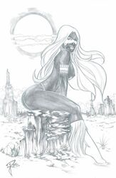 1girls 2016 artist_request ass big_ass big_breasts black_nipples black_skin boots breasts busty butte clouds cowboy_boots curvaceous curvy dat_ass dated desert east_of_west erect_nipples facepaint female female_only greyscale image_comics loincloth long_hair monochrome native native_american nipples no_bra panties pinup rock signature sitting sitting_on_rock sketch solo spirit thick_ass thick_thighs thighs topless voluptuous west_crow_(character) white_boots white_hair white_loincloth white_panties wild_west