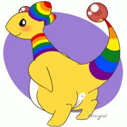 1:1 1girls afterglow_ampharos alternate_color ampharos animated anus ass big_ass feet female female_only feral flat_chest furry nintendo nude original_character pokémon_(species) pokemon pokemon_(species) pokemon_gsc pride_colors pussy rainbow_flag rainbow_symbol solo text thick_thighs video_games watermark wide_hips