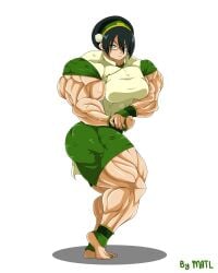 1girls abs aged_up artist_name avatar_legends avatar_the_last_airbender biceps big_breasts big_muscles breasts earth_kingdom female large_muscles matl muscles muscular muscular_arms muscular_female muscular_legs muscular_thighs nickelodeon nicktoons pecs toph_bei_fong