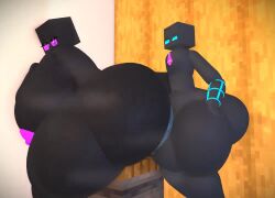 3d animated big_ass big_breasts cum_inside doggy_style enderman enderwoman hbtheender incest milf minecraft plap sex tagme vaginal_penetration video