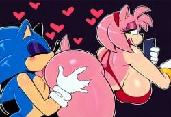 1boy 1girls ai_generated amy_rose bed bedroom big_breasts curvy female furry furry_female furry_only hedgehog hedgehog_girl hedgehog_humanoid male/female mullon novelai phone pink_body pink_fur pink_hair pleasure_face pov rimming rimming_female sega sex sonic_(series) sonic_the_hedgehog sonic_the_hedgehog_(series) straight thick_thighs too_horny voluptuous voluptuous_female