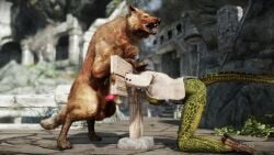 3d 3d_(artwork) 3d_animation animated argonian balls ballsack bestiality bethesda boobs_out breasts breasts_out breasts_out_of_clothes canine canine_genitalia canine_penis exhibitionism facefuck female feral feral_on_anthro feral_on_female feral_penetrating feral_penetrating_anthro forced forced_exposure forced_oral knot knotted_penis male/female male_penetrating male_penetrating_anthro male_penetrating_female mammal nipples no_bra no_panties no_socks on_knees opennsfwsp oral oral_penetration oral_sex orange_fur orange_hair outside outside_sex penetration pillory public public_indecency public_nudity questionable_consent rape scales shirt_open shoes skirt skirt_up sktorus skyrim sound sound_effects tagme video wolf zoophilia