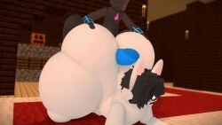 2boys anal anthro anthro_penetrated ass_slap assjob big_ass cum_inside doggy_style enderman femboy furry hbtheender male/male minecraft plap tagme video