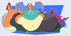 anthro bbw big_areola big_ass big_belly big_breasts big_butt big_nipples big_thighs charizard chubby chubby_anthro chubby_female crocs fat fat_ass fat_belly fat_breasts fat_butt fat_thighs gigantic_ass gigantic_belly gigantic_breasts gigantic_butt gigantic_thighs hi_res high_resolution highres huge_ass huge_belly huge_breasts huge_butt huge_nipples huge_thighs large_ass large_belly large_breasts large_butt large_thighs massive_ass massive_belly massive_breasts massive_butt massive_thighs neetbean obese obese_anthro obese_female overweight overweight_anthro overweight_female pokemon pokemon_(species) sasha_(maltfoxxy) scolipede ssbbw sweatband valentina_(aimbot-jones)